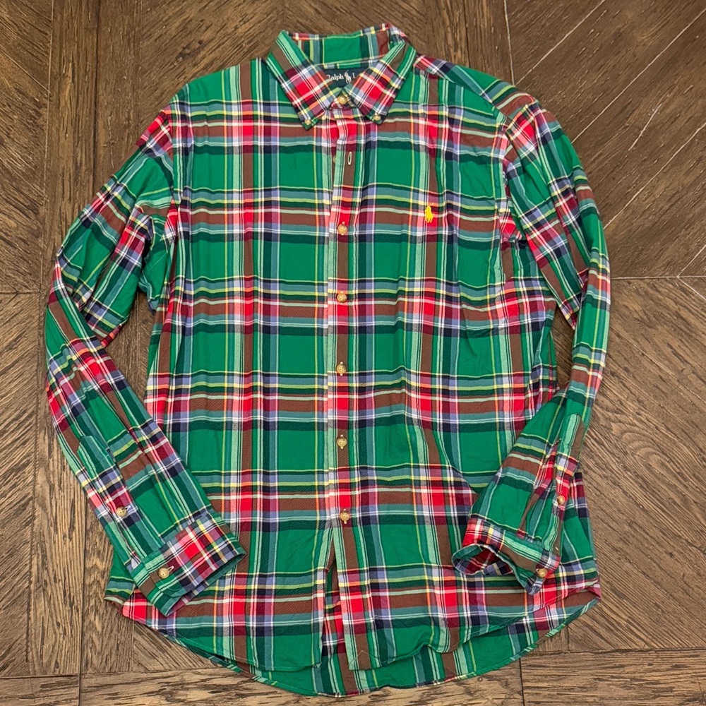 Ralph Lauren Vibrant Plaid Men's Shirt - Medium